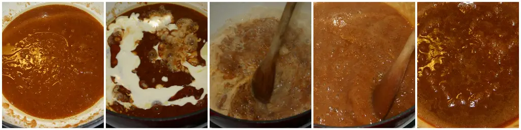Making caramel sauce