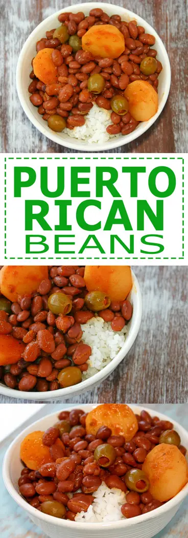 Puerto Rican Beans (Habichuelas Guisadas). Easy recipe for authentic Puerto Rican style beans - the most popular recipe on the blog!