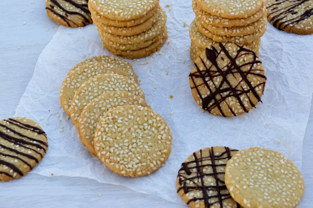 Tahini Cookies - tender, buttery cookies with a nutty, sesame flavor | Kitchen Gidget