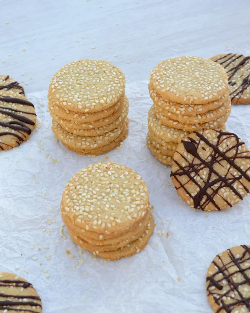 Tahini Cookies - tender, buttery cookies with a nutty, sesame flavor | Kitchen Gidget