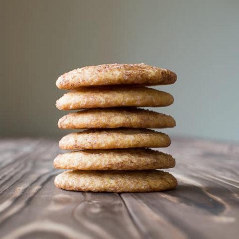 Soft and Chewy Snickerdoodle Cookies with that classic tang and crisp cinnamon sugar! | Kitchen Gidget