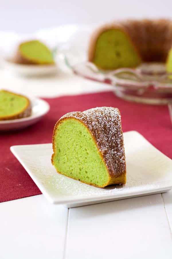 Easy Pistachio Bundt Cake using pistachio pudding and box cake mix !