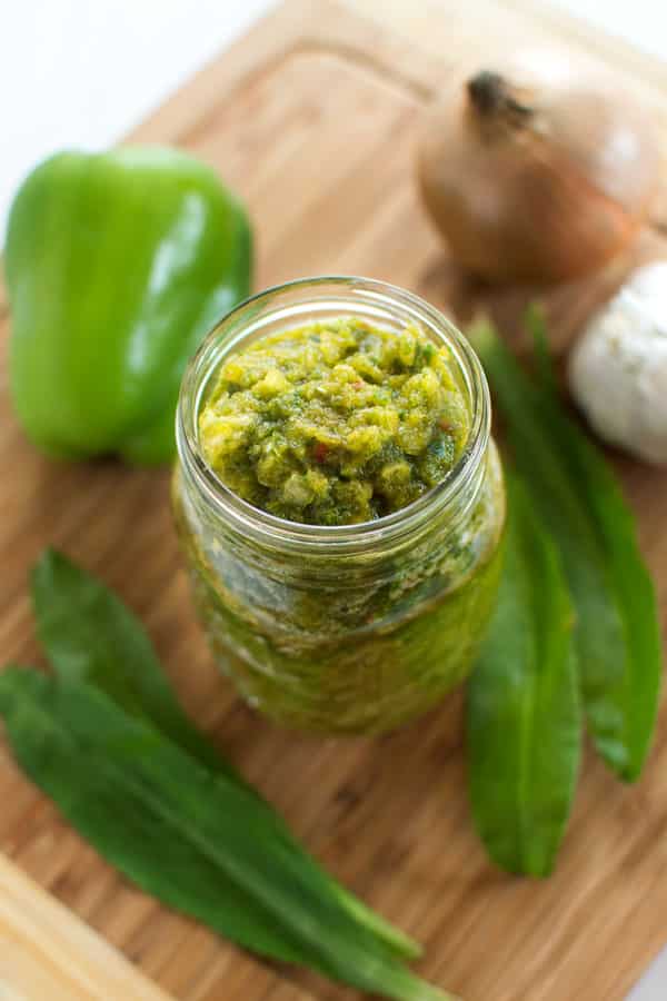 How to make Puerto Rican sofrito at home! Vegetables and herbs are blended together to form the flavor base for many Puerto Rican dishes.