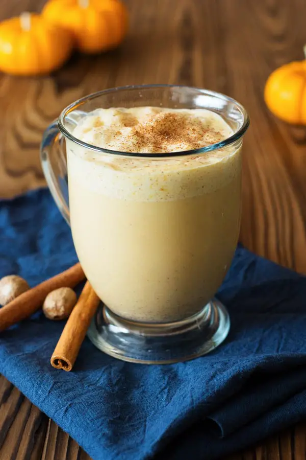 Get the holidays started with this easy homemade pumpkin eggnog! Rich and creamy with cinnamon, nutmeg, pumpkin spice and real pumpkin!