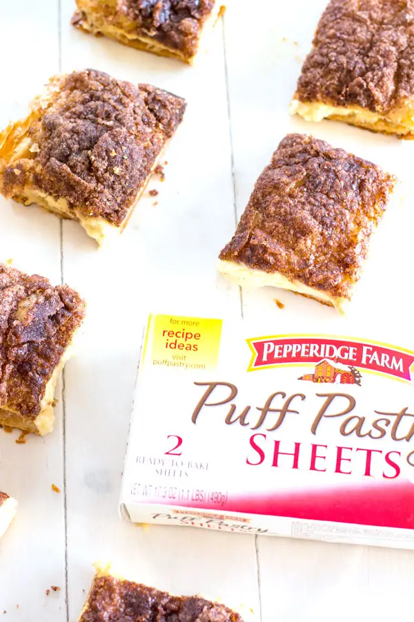 Puff Pastry Sopapilla Cheesecake Bars - this easy recipe takes a favorite Mexican dessert to a whole new level using Puff Pastry!