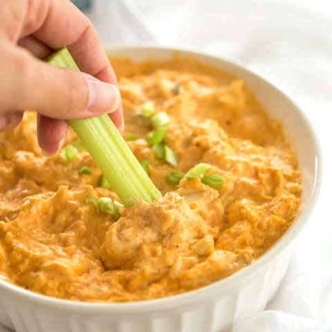 How to make buffalo chicken dip in the slow cooker, oven, microwave or grill!