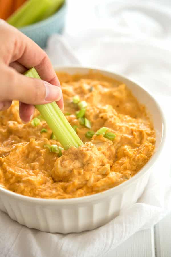How to make buffalo chicken dip in the slow cooker, oven, microwave or grill!