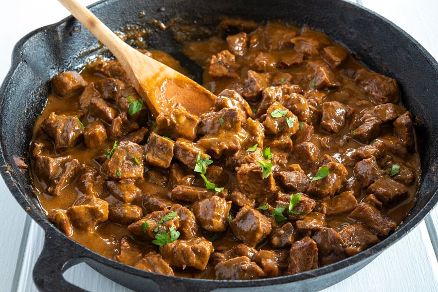 How to make authentic Tex Mex carne guisada with this easy carne guisada recipe!