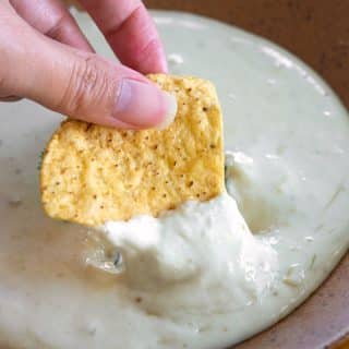 The best Crock Pot Queso dip recipe from scratch! No Velveeta!