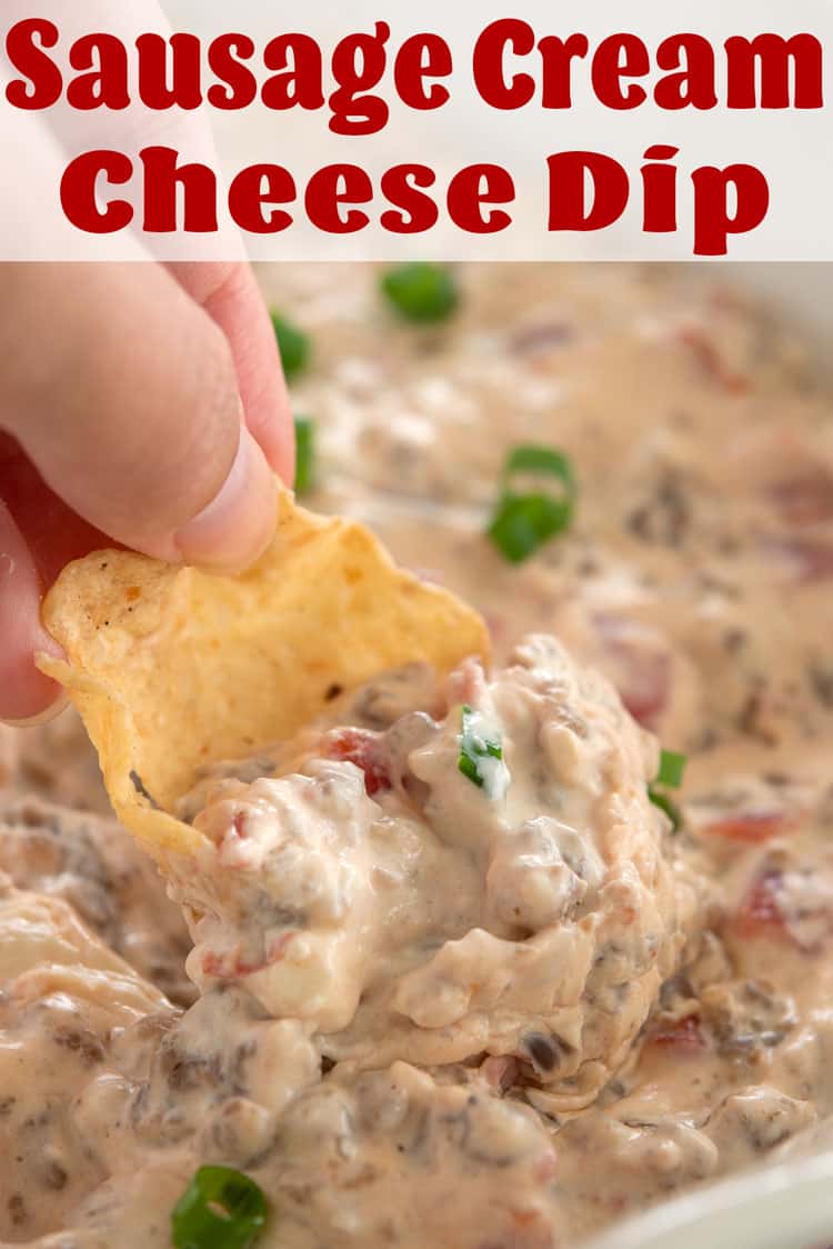Sausage Cream Cheese Dip 3 Ingredients Kitchen Gidget