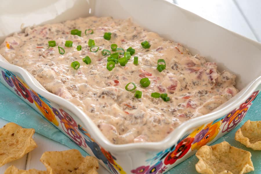 3-Ingredient Rotel Sausage Cream Cheese Dip – Unsophisticook