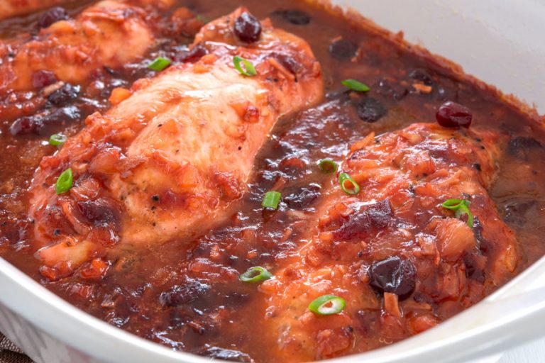 Easy Baked Cranberry Chicken Dinner Kitchen Gidget