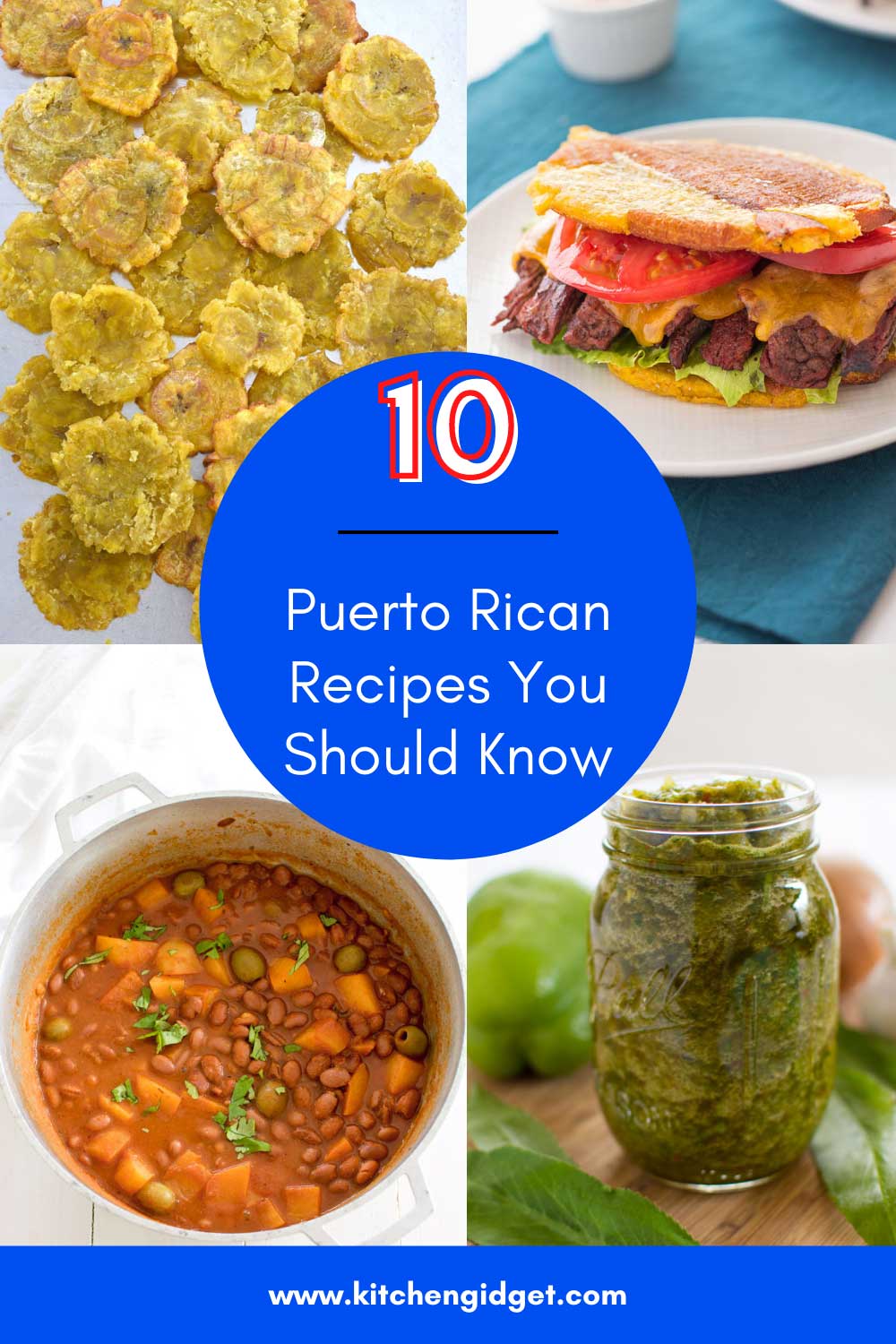 collage of puerto rican food