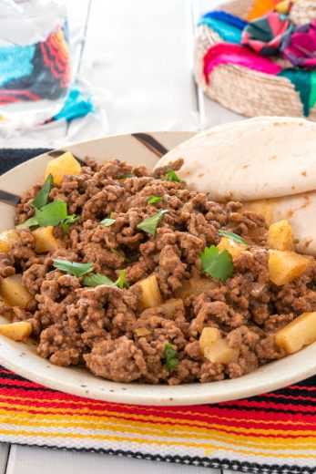 Picadillo Recipe (Mexican style beef and potatoes) - Kitchen Gidget
