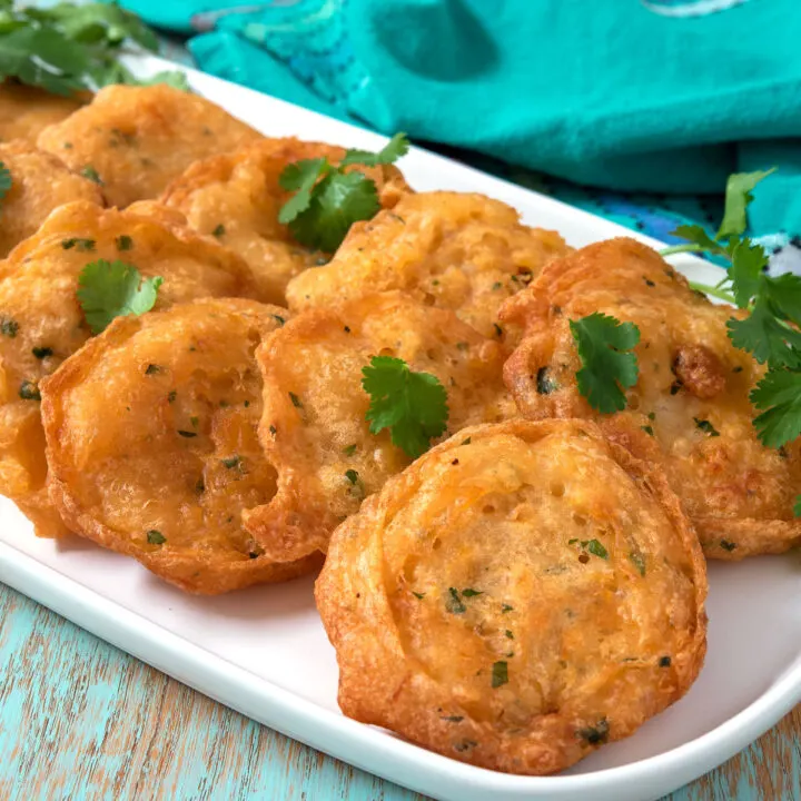 Plate of bacalaitos
